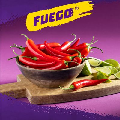 Takis Fuego Waves 6 pc / 2.5 oz Snack Size Multipack, Hot Chili Pepper &amp; Lime Flavored Extreme Spicy Wavy Potato Chips