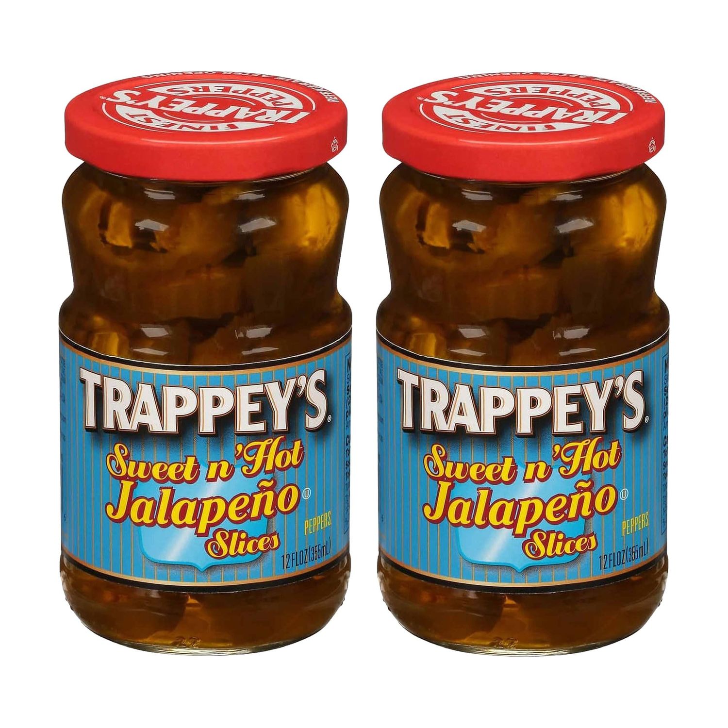Trappey&#39;s Sweet &amp; Hot Jalapeno Slices 12 Oz (Pack of 2)