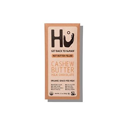 Hu Cashew Butter Milk Chocolate Bar, Fair Trade, Kosher, USDA Certified Organic, Gluten Free, 2.1 Ounce (Pack of 6)