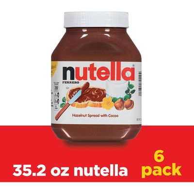 Nutella Chocolate Hazelnut Spread, Perfect Topping for Pancakes, 35.2 Ounce, Pack of 6