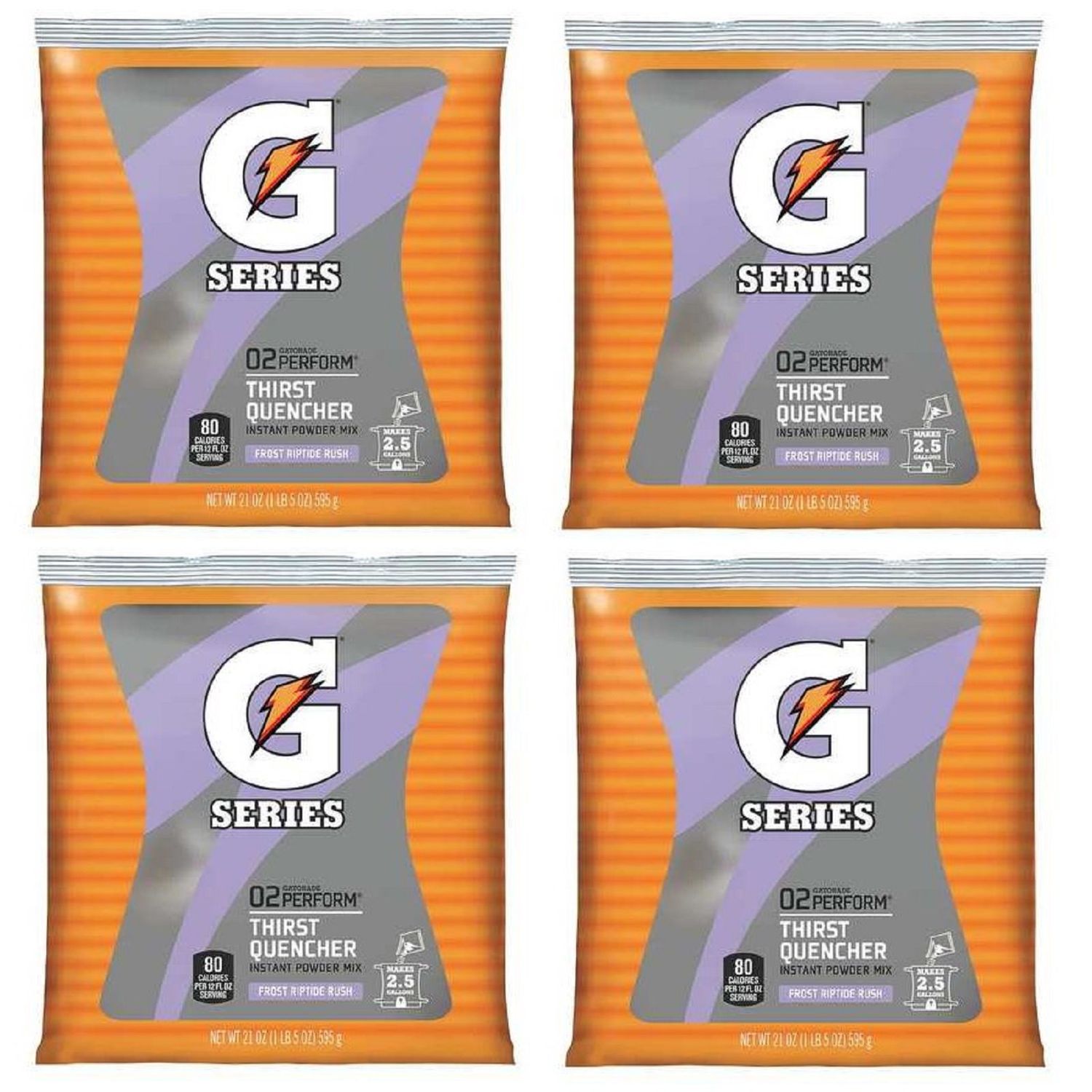 Gatorade Instant Powder Riptide Rush, 21-Ounce (Pack of 4)
