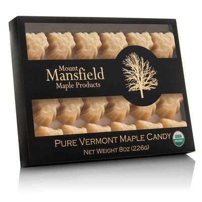 Mount Mansfield Maple Certified Organic Pure Vermont Maple Candy (Half Pound)