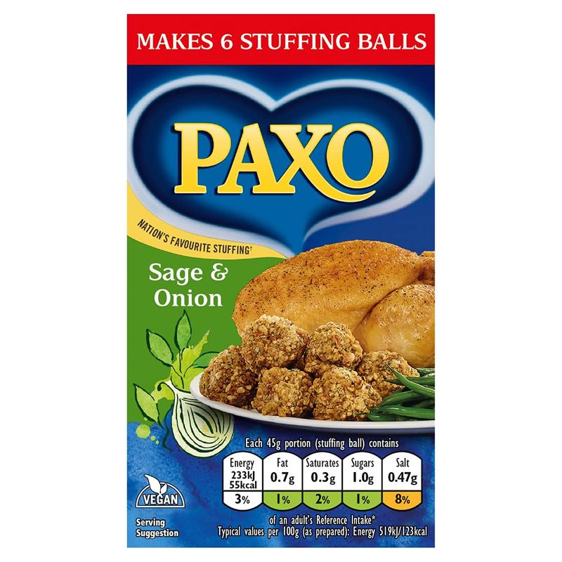 Paxo Sage &amp; Onion Stuffing Mix 85g