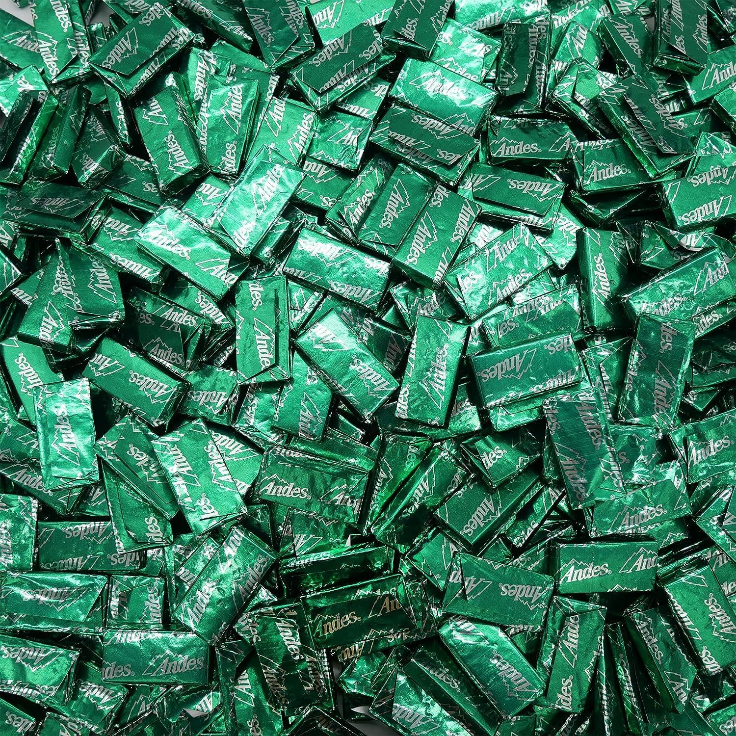 Andes Mints Bulk - Classic Crme de Menthe Chocolate Candy - 1 Pound - Chocolate Mint Candy - In Mighty Merchandise Packaging