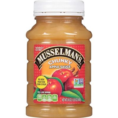 Musselman&#39;s Chunky Apple Sauce Plastic Jars, 24 Ounce