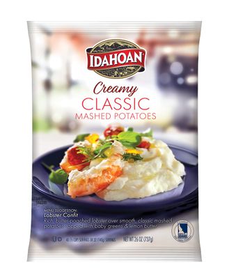 Idahoan Creamy Classic Mashed Potatoes, 26 oz. Pouches (Pack of 12)