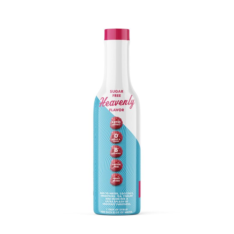 Sugar Free Raspberry Sinless Syrup - Stevia Based, No Sugar Alcohols or Sucralose, No Artificial Sweeteners, Natural Ingredients, Water Enhancer, Tea, Desserts Keto Friendly, 1 Pack