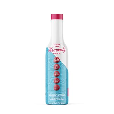 Sugar Free Raspberry Sinless Syrup - Stevia Based, No Sugar Alcohols or Sucralose, No Artificial Sweeteners, Natural Ingredients, Water Enhancer, Tea, Desserts Keto Friendly, 1 Pack