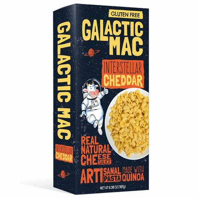 Gluten Free Macaroni and Cheese Dinner, Organic Quinoa Pasta, Gluten Free Mac &amp; Cheese, Corn Free, Ancient Grains, Real Natural Cheese, No Dyes (1 Pack, Interstellar Cheddar)