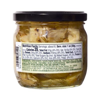 Mantova Grilled Artichokes, 11.64 oz. (Pack of 2), Product of Italy, All-Natural, Lightly Grilled Artichoke Hearts, Vegan-Friendly, Non-GMO, No Artificial Coloring, Flavoring, or Preservatives