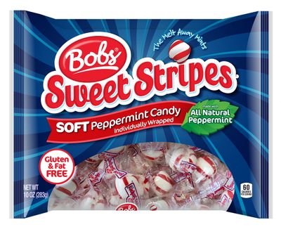 Bob&#39;s Red &amp; White Sweet Stripes Peppermint Soft Mint Candy, 10 Ounces