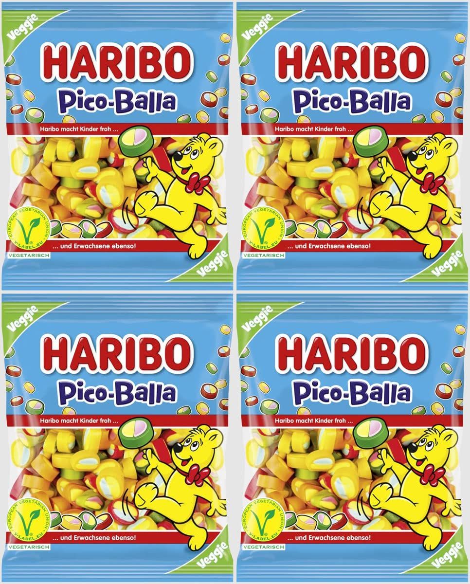 Haribo Pico-Balla Gummy Candy 4-Pack (4 x 160g)