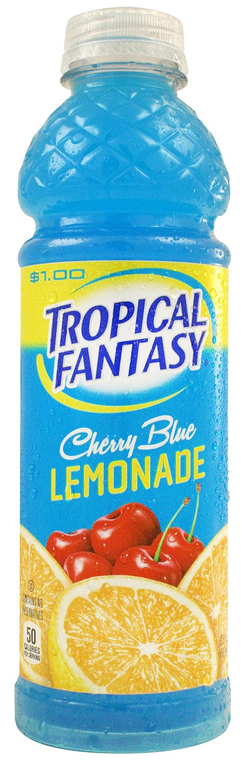 TROPICAL FANTASY Cherry Blue Lemonade, 22.5 Ounce (Pack of 24)