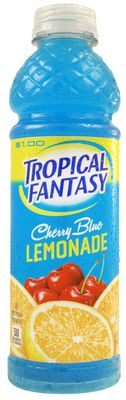 TROPICAL FANTASY Cherry Blue Lemonade, 22.5 Ounce (Pack of 24)