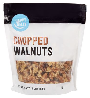 Amazon Brand - Happy Belly Chopped Walnut,16 oz