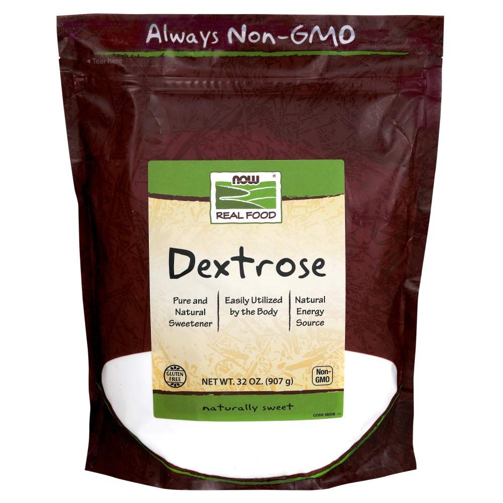 NOW Foods, Dextrose, Pure and Natural Sweetener, Easily Utilized by the Body, Energy Source, 32-Ounce (Packaging May Vary)