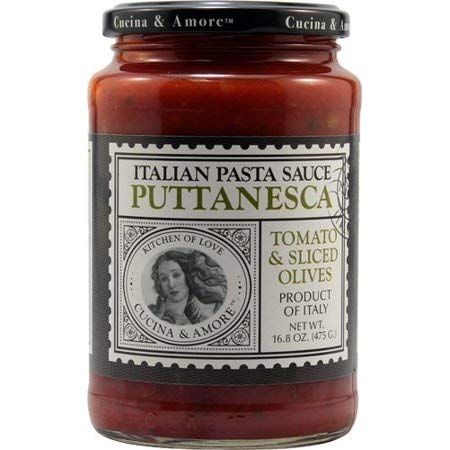 Cucina &amp; Amore Italian Pasta Sauce Puttanesca, 16.8 ounces