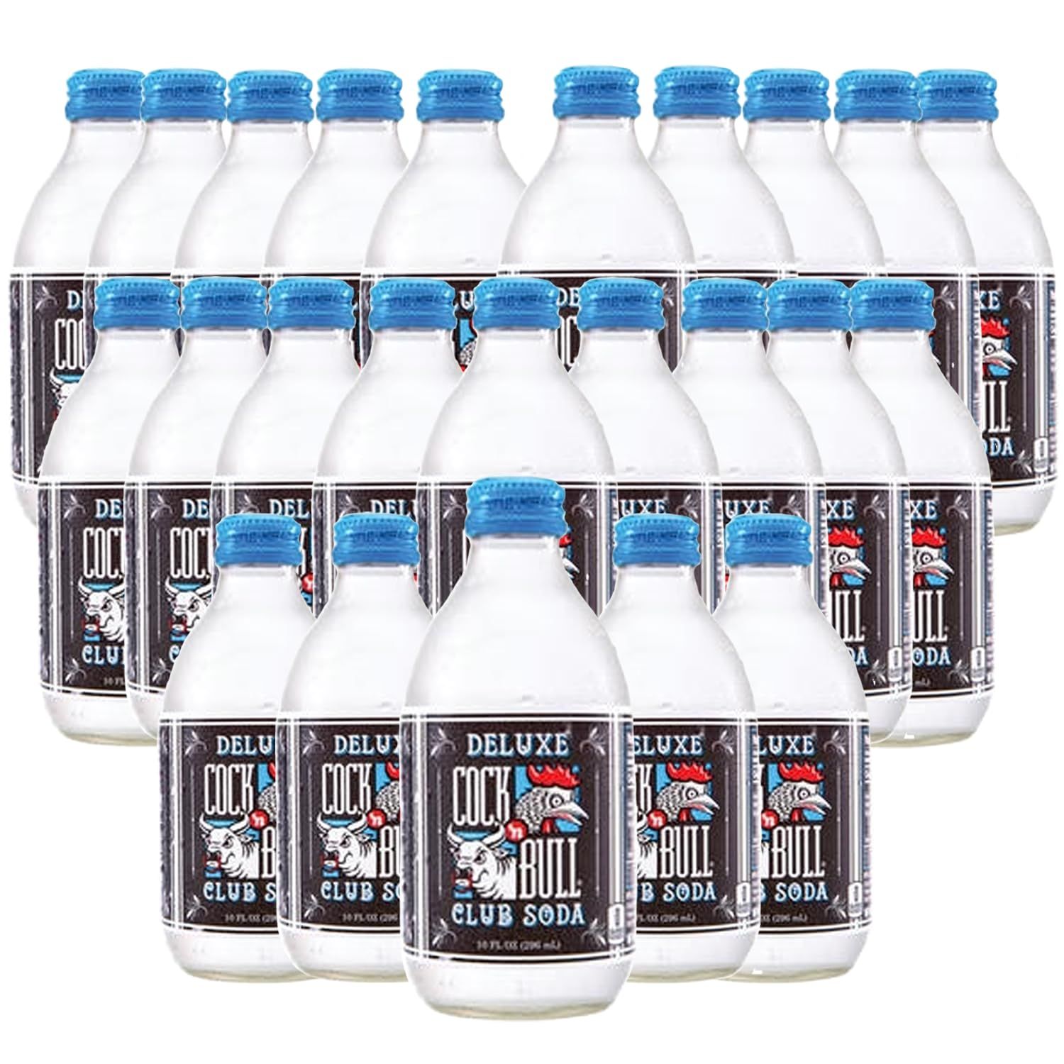 Cock n Bull Club Soda 24 Pack 10oz Soda Bottles - Ideal Mixer for Cocktails, Mocktails, and Bartenders - Premium Quality for Perfect Mixed Drinks - Refreshing Flavor Profile- Made In USA
