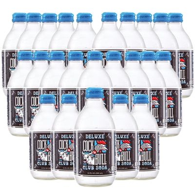 Cock n Bull Club Soda 24 Pack 10oz Soda Bottles - Ideal Mixer for Cocktails, Mocktails, and Bartenders - Premium Quality for Perfect Mixed Drinks - Refreshing Flavor Profile- Made In USA