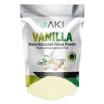 AKI Vanilla Extract Powder from Authentic Beans for Delicious Flavoring, Cooking, Baking, Drinks, Tea, Coffee, Smoothies, Cocktails| Sugar-Free &amp; Alcohol-Free ( 10.58OZ /300Gr )