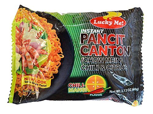 Lucky Me! Instant Noodle Soup (Chili Mansi, 2.12 Ounce (Pack of 30)
