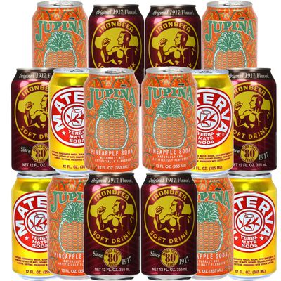 (16 Pack Bundle) of Cuba&#39;s Favorite Sodas - Variety Beverages