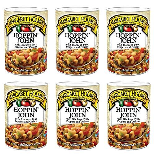 Margaret Holmes Hoppin&#39; John with Blackeye Peas, Tomatoes, Onions &amp; Jalapenos 14.5 Oz (Pack of 6)
