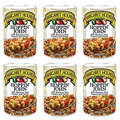 Margaret Holmes Hoppin&#39; John with Blackeye Peas, Tomatoes, Onions &amp; Jalapenos 14.5 Oz (Pack of 6)