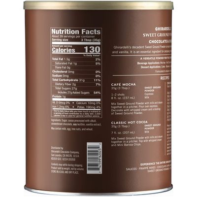 Ghirardelli Sweet Ground Chocolate and Cocoa | 3 lb. | Baking &amp; Desserts