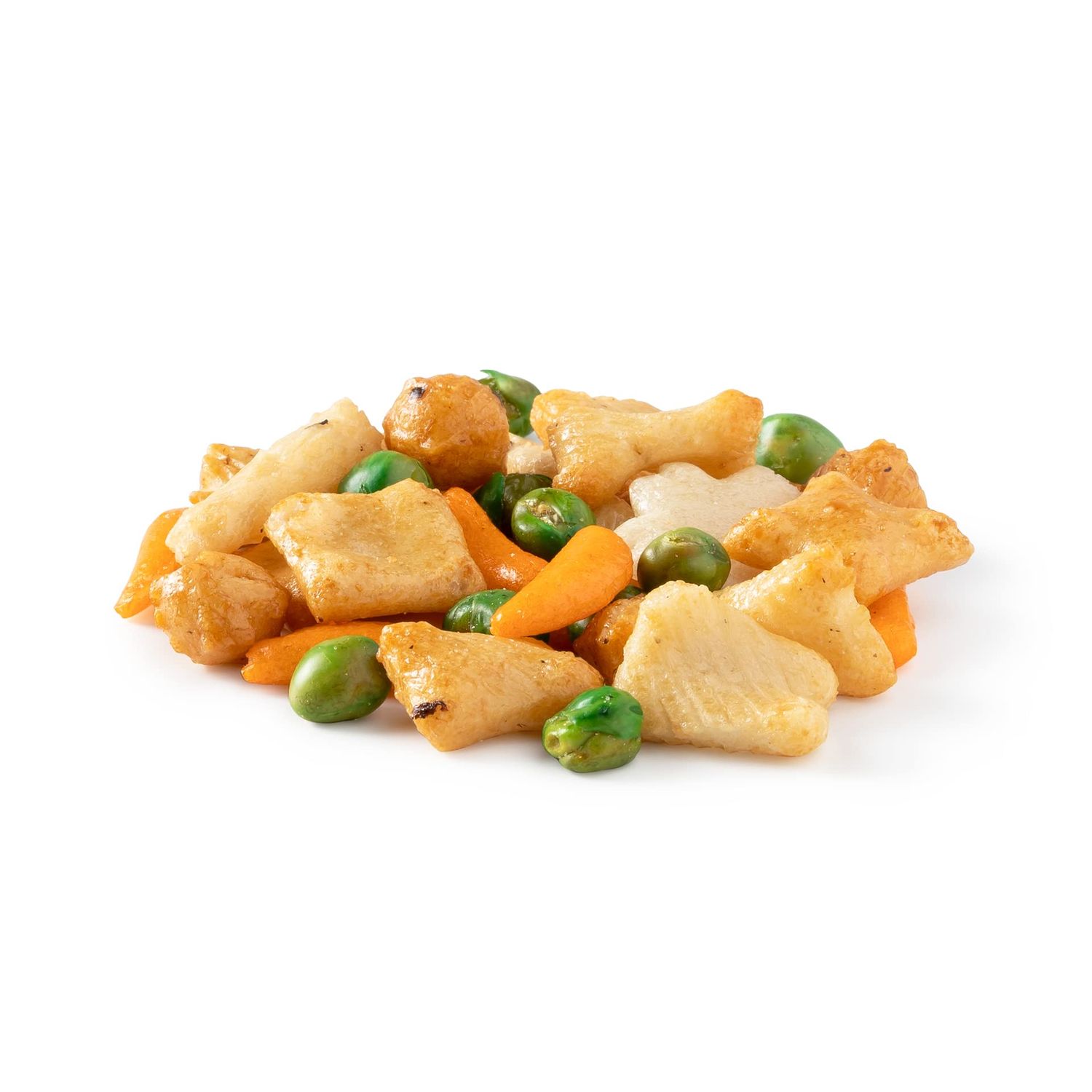 NUTS U.S. - Oriental Rice Crackers With Green Peas | Non-GMO and Cholesterol Free | Vegan | Soy and Chili Flavor | Crunchy Baked Snacks | Packed in Resealable Bag!!! (2 LBS)