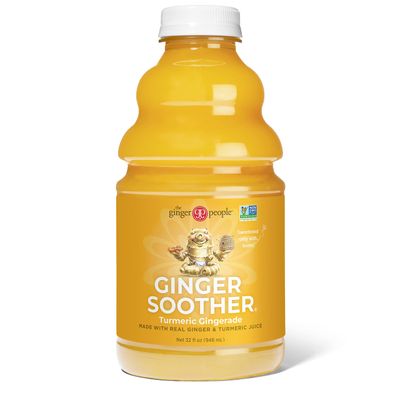 Turmeric Gingerade, Ginger Soother by The Ginger People - Drug Free Digestive Health, Turmeric Flavor, Premium Quality Turmeric Juice, Single - 32 Oz (Pack of 1)