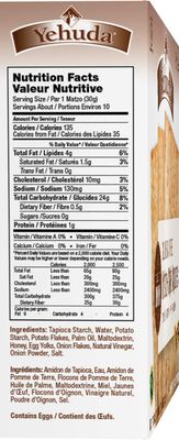 Yehuda Gluten-Free Matzo Squares Toasted Onion, 10.5 Ounce (Pack of 3)