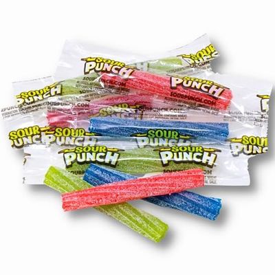 American Licorice Sour Punch Twists - Sour Candy Bulk - Sour Punch Twist - 1 LB Bag - Sour Punch Twists Bulk Candy - 4 Flavors - Blue Raspberry, Cherry, Strawberry, Apple