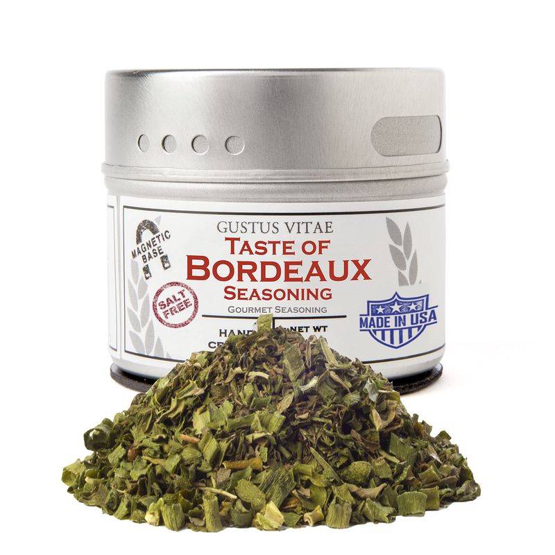 Taste of Bordeaux Seasoning | Non GMO Verified | Magnetic Tin | 0.3oz | Crafted In Small Batches By Gustus Vitae | #25