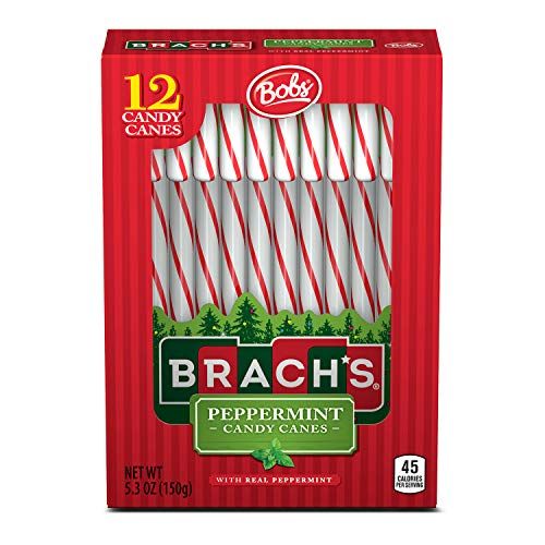 Brach&#39;s Red and White Peppermint Candy Canes, 12 ct