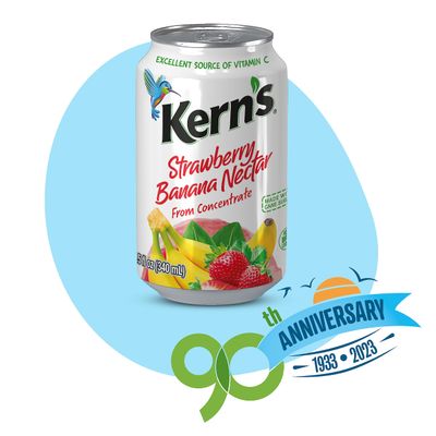 Kern's Guava and Strawberry-Banana Nectar 11.3 Fl oz s (12-Pack)