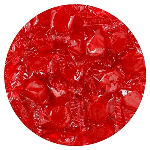 Cinnamon Discs Hard Candy - 2lb Bulk Bag (Approx. 150 pieces) - Cinnamon Candy - Individually Wrapped Old Fashioned Red Cinnamon Candy - The Hampton Popcorn &amp; Candy Company
