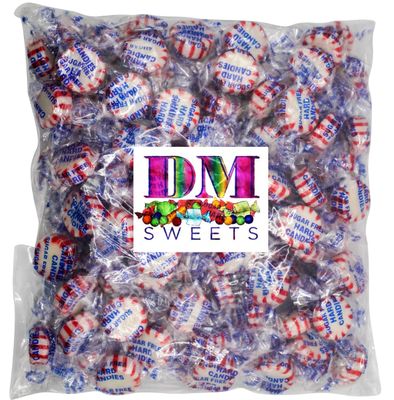 Sugar Free Peppermint Starlights - 1 lb of Individually Wrapped Hard Candy