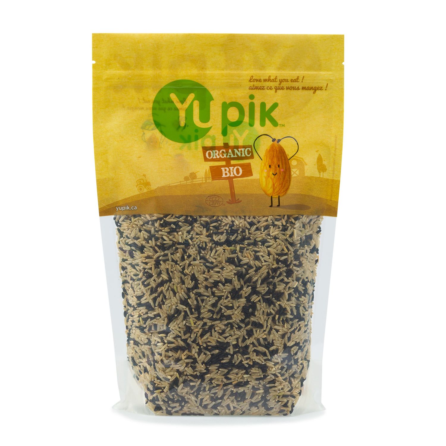 Yupik Organic Ancient Black Rice Mix, 2.2 lb, Non-GMO, Vegan, Kosher, Brown &amp; Black Whole Grain Rice Blend, Salt-Free, Source of Fiber, Easy Preparation, Ideal for Recipes, Side Dishes, Salads &amp; More