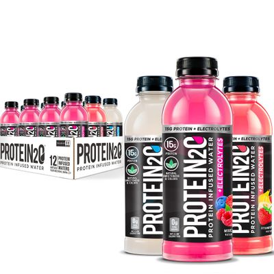 Protein2o 15g Whey Protein Isolate Infused Water Plus Electrolytes, Sugar Free Sports Drink, Ready To Drink, Gluten Free, Lactose Free, Electrolyte Variety Pack, 16.9 fl oz Bottle (12 Count)