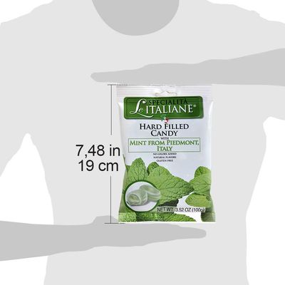 Serra Hard Filled Candy with Mint from Piedmonte, 3.52 Ounce (Pack of 12)