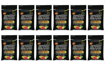 Jelly Belly Sport Beans [12-Pack] Assorted Sport Beans (Orange, Fruit Punch, Green Apple, Juicy Pear, Lemon Lime, Berry) Click for More Sizes