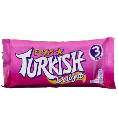 Fry&#39;s Turkish Delight 3 x 51g pack - 5.3oz (British Chocolate)