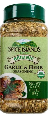 Spice Islands Organic Garlic &amp; Herb Seasoning, 17.6 Ounce
