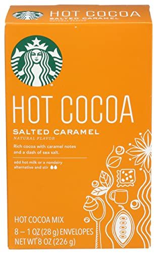 Starbucks Salted Caramel Hot Cocoa Mix Packets, 8 - 1 Ounce Packets Per Box (Pack of 6 Boxes)