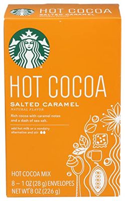 Starbucks Salted Caramel Hot Cocoa Mix Packets, 8 - 1 Ounce Packets Per Box (Pack of 6 Boxes)