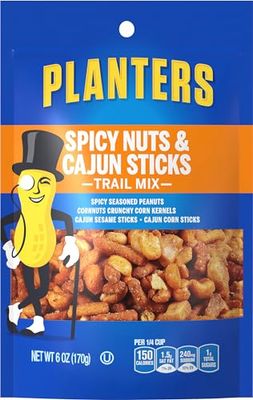 Planters Spicy Nuts &amp; Cajun Sticks Trail Mix 6 Oz