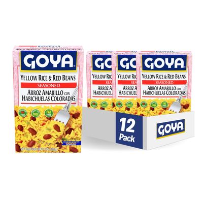 Goya Foods Yellow Rice &amp; Red Beans, 7 Ounce (Pack of 12)