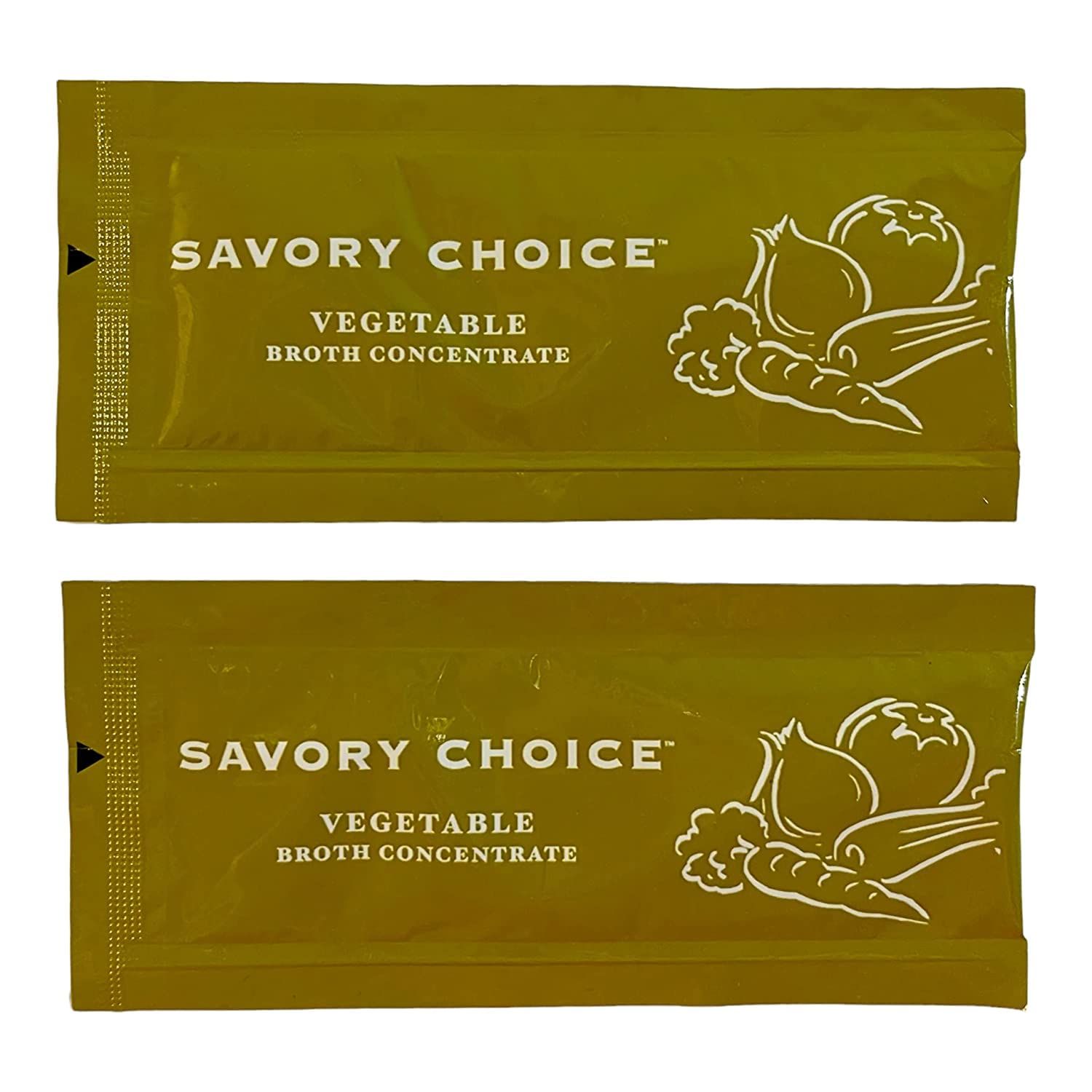 Savory Choice Reduced Sodium Gluten-Free Vegetable Broth Concentrate, Savory Choice Pack of 40