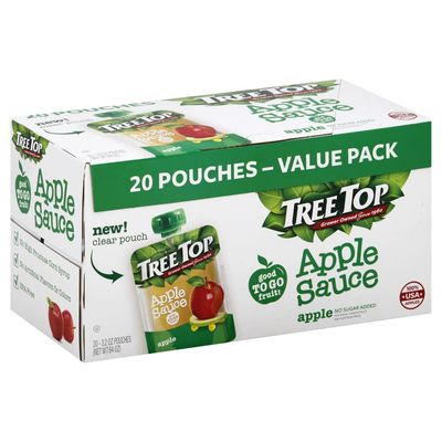 Tree Top Applesauce Pouches (3.2 Ounce (Pack of 20), Apple)